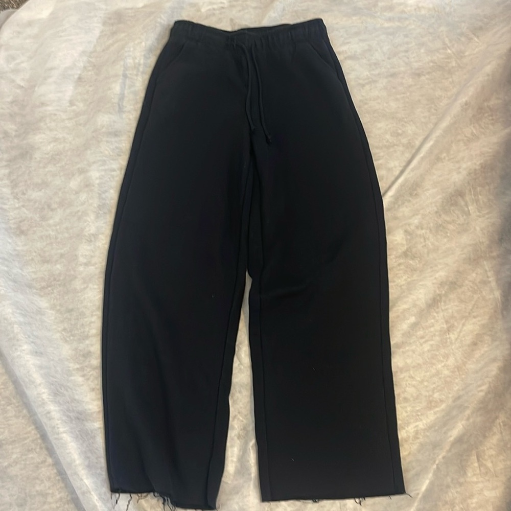 PAC Sun wide leg ragged hem sweats